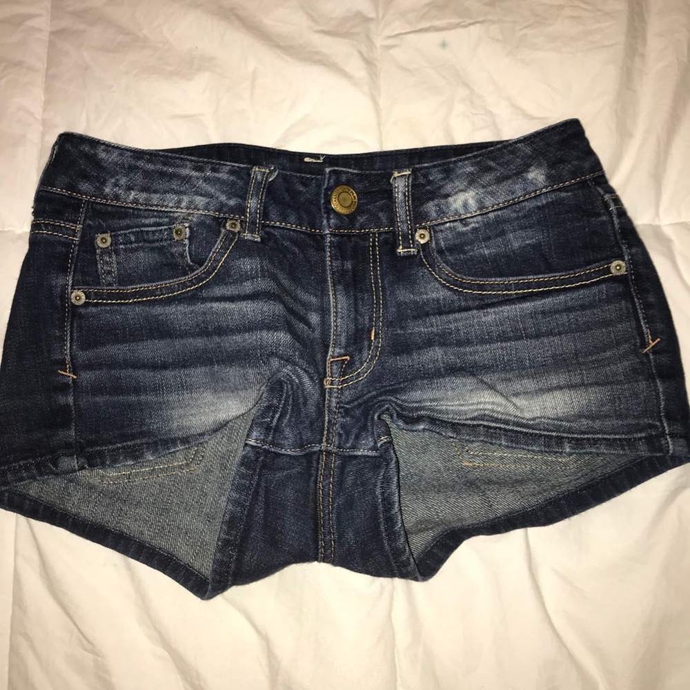 american eagle denim shorts